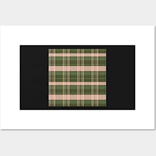 Autumn Aesthetic Calan 2 Hand Drawn Textured Plaid Pattern Posters and Art